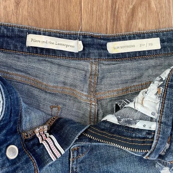 Pilcro and the Letterpress‎ Slim Boyfriend Jean Shorts Size 29 - Picture 2 of 7